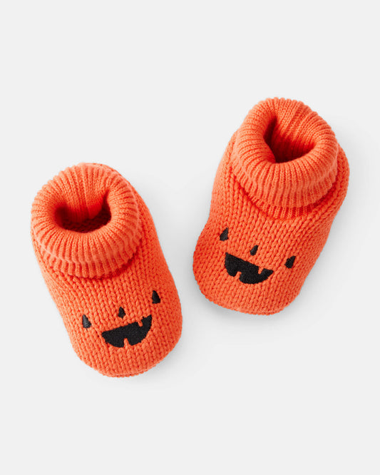 Botitas en Crochet Diseño Pumpkin