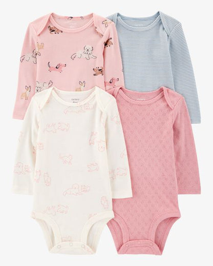 Set 4 Bodies Manga Larga Diseño Puppy