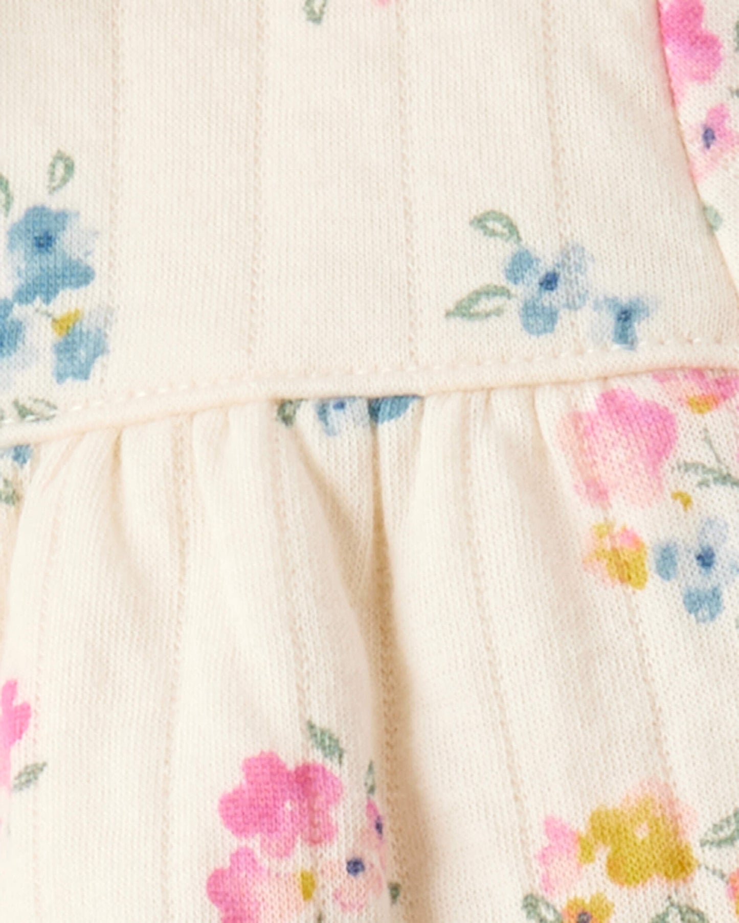 Conjunto 3 Piezas Chaqueta Acolchada Floral