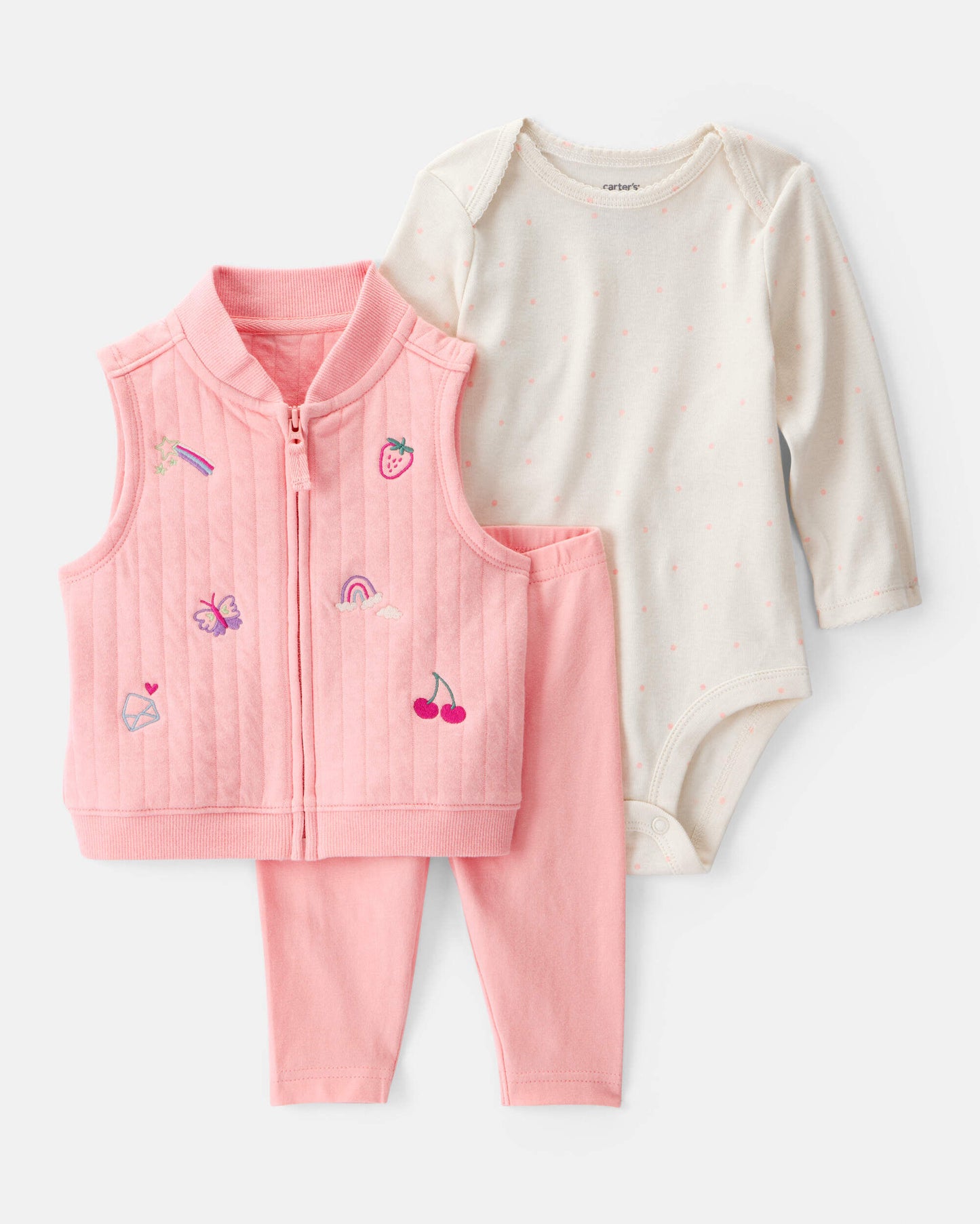 Conjunto 3 Piezas Chaleco Fruit