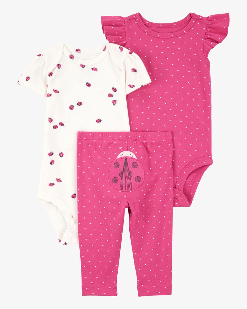 Conjunto 3 Piezas Diseño Ladybug