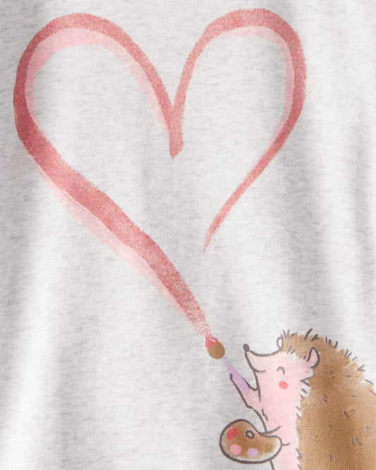 Pijama 4 Piezas en Algodón Diseño Hedgehog