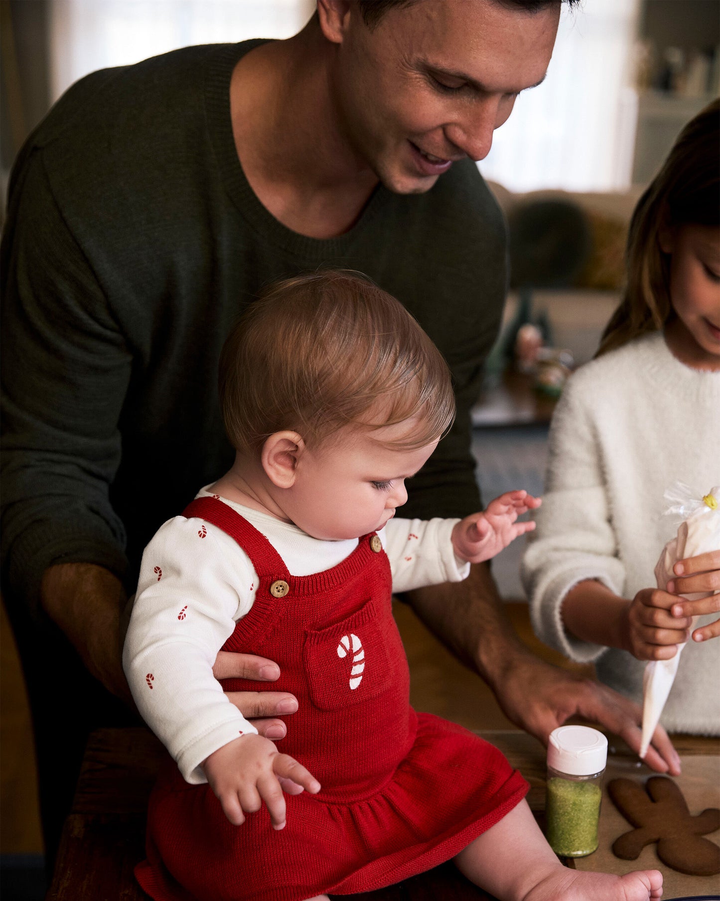 Vestido 2 Piezas Jardinera Candy Cane