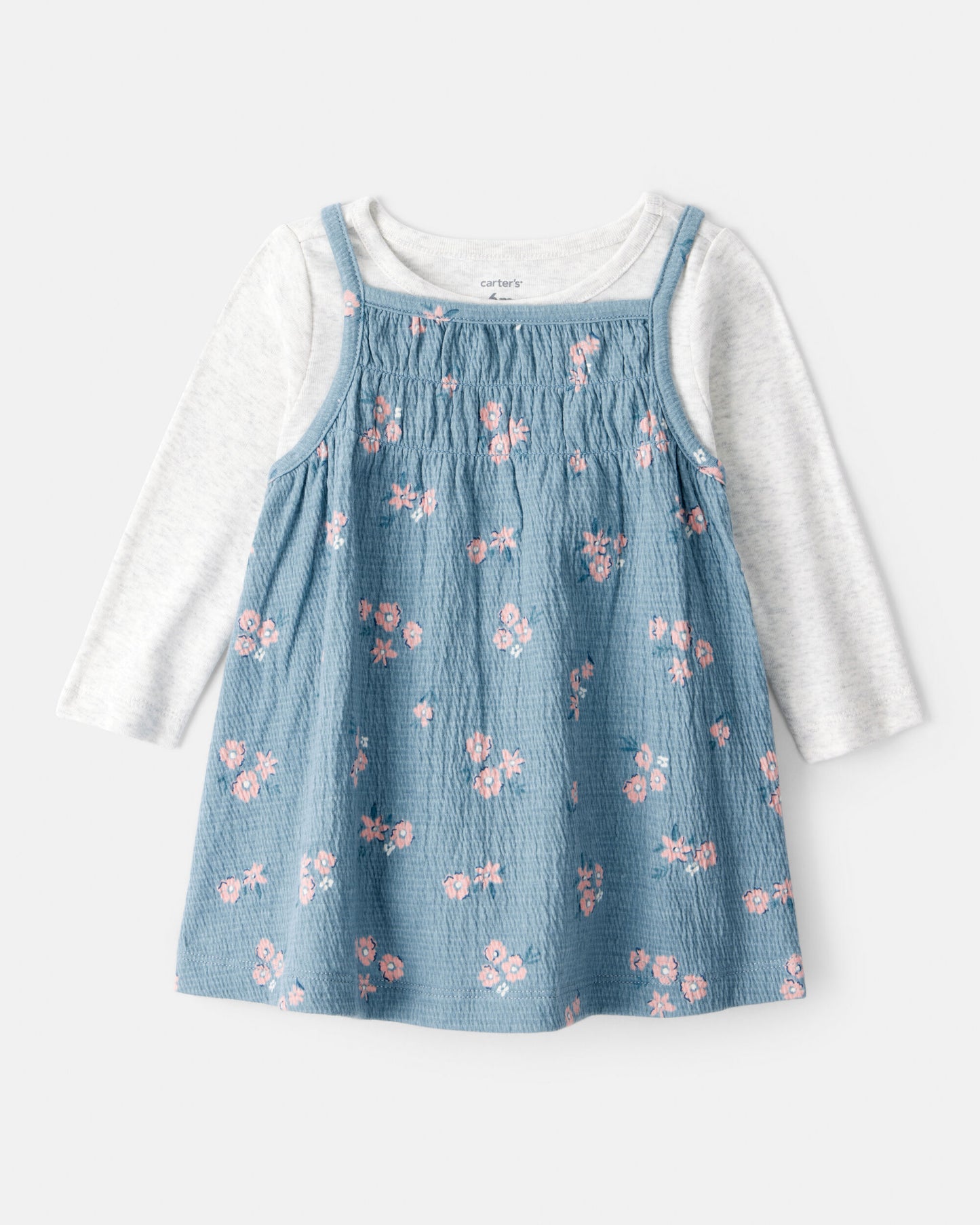 Vestido 2 Piezas Jardinera Floral