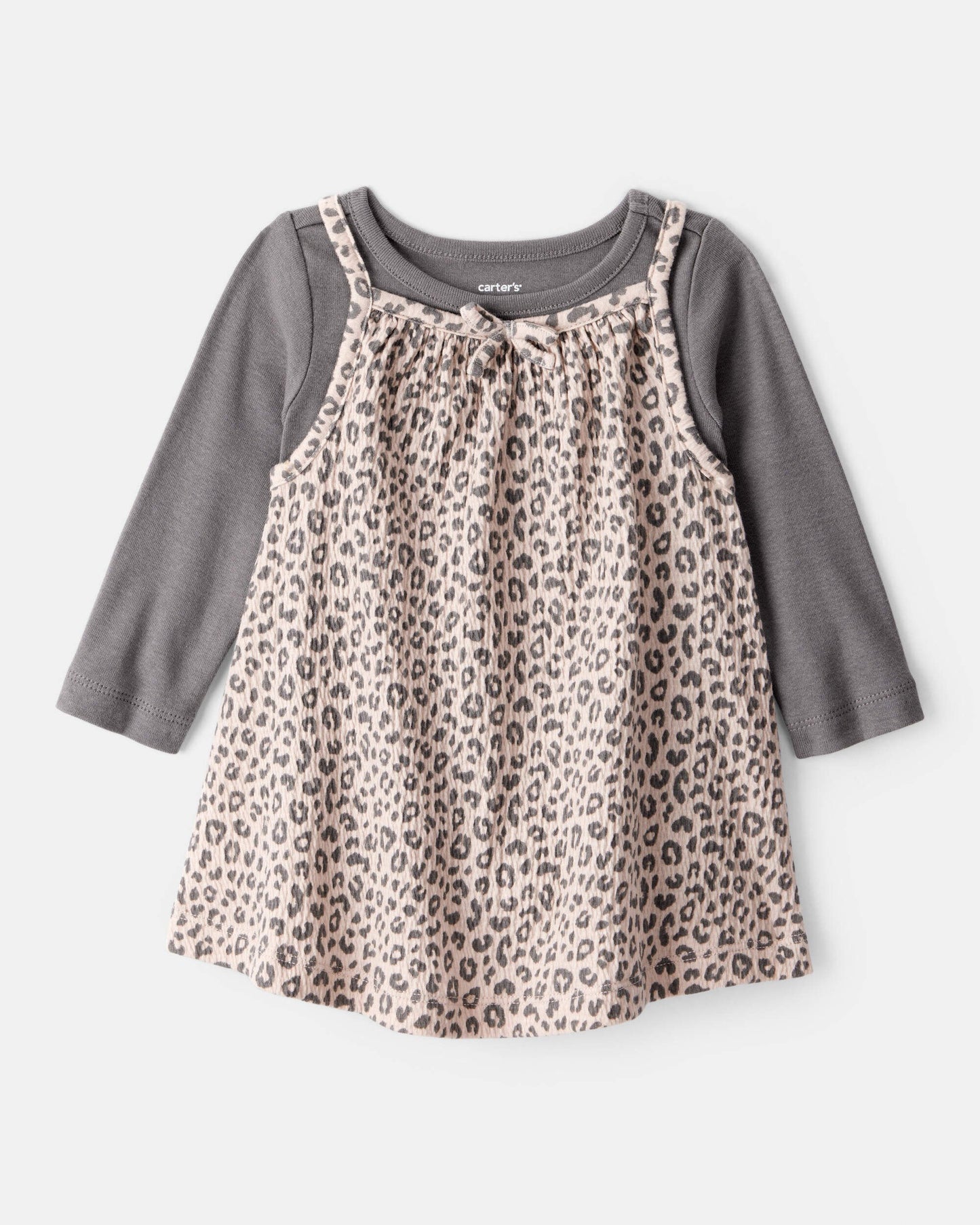 Vestido 2 Piezas Jardinera Leopard
