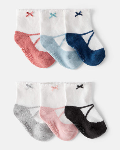 Set 6 Pares de Medias Tipo Ballet