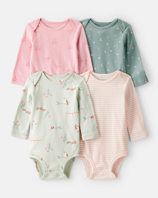 Set 4 Bodies Manga Larga Diseño Owl