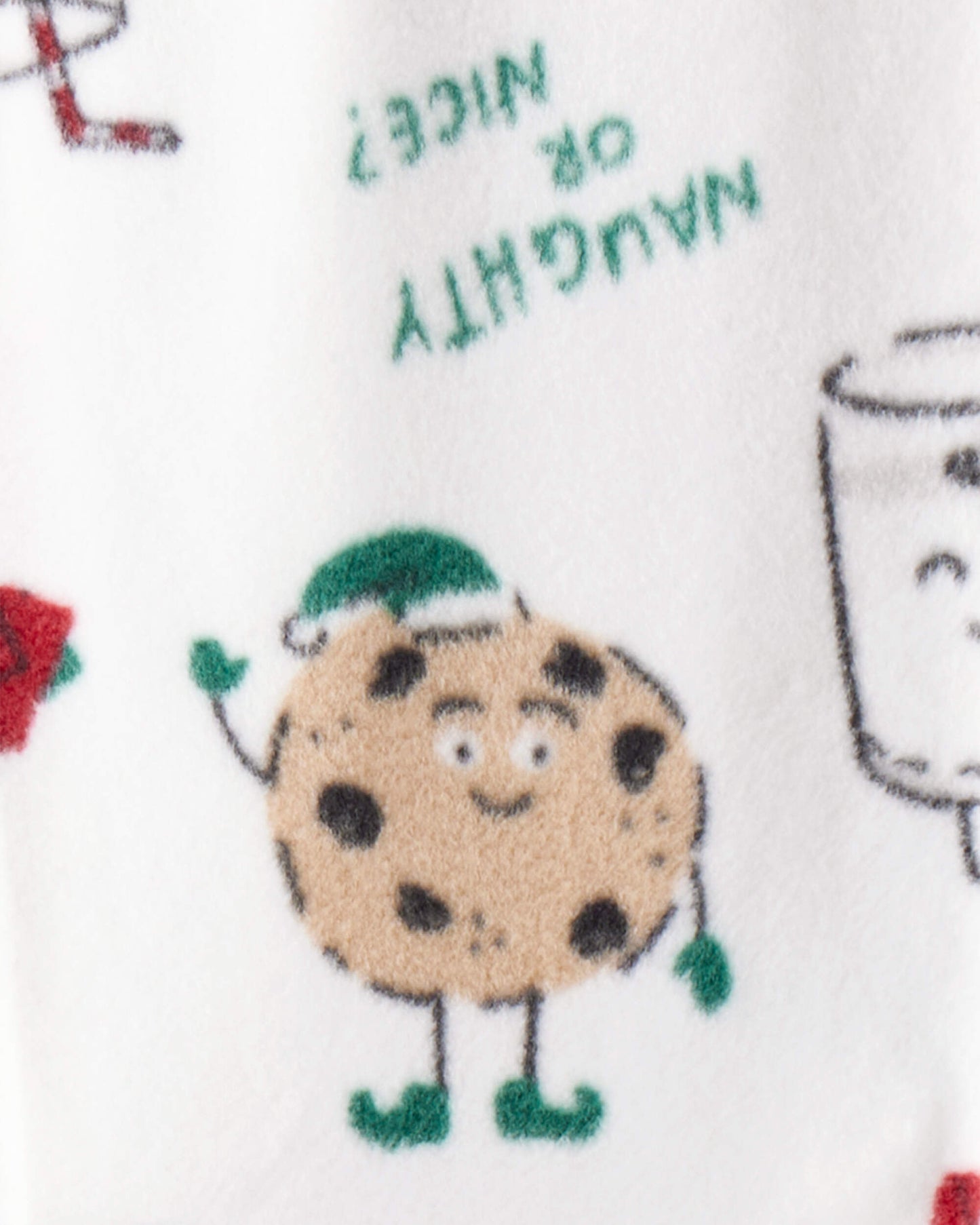 Pijama en Fleece Diseño Santa Milk & Cookies