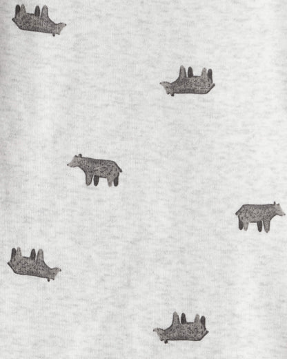 Conjunto 3 Piezas Chaleco Osito Blanco