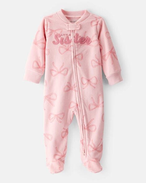 Pijama en Fleece Diseño Little Sister