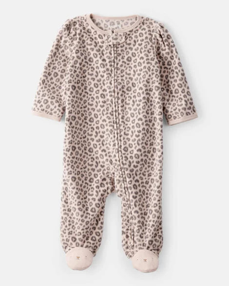 Pijama en Fleece Diseño Leopardo