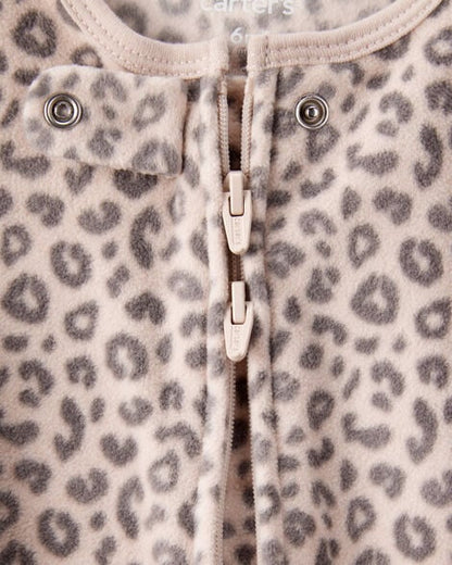 Pijama en Fleece Diseño Leopardo