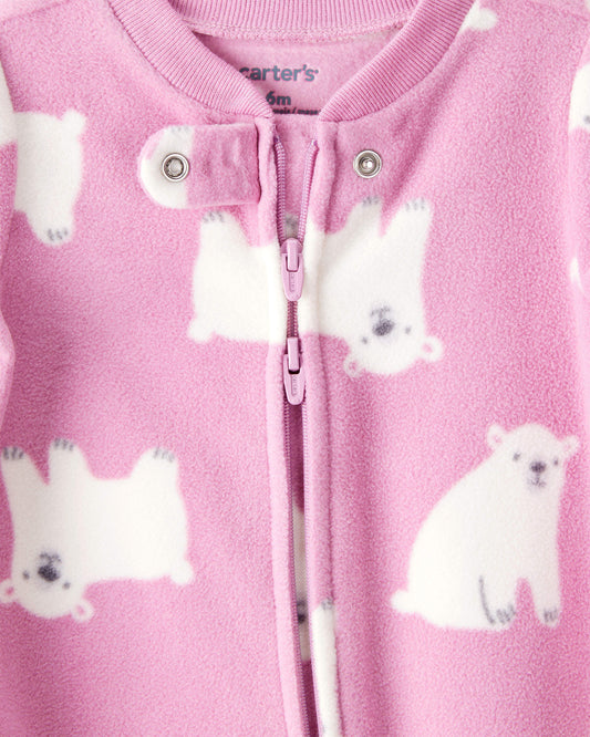 Pijama en Fleece Diseño Oso Polar