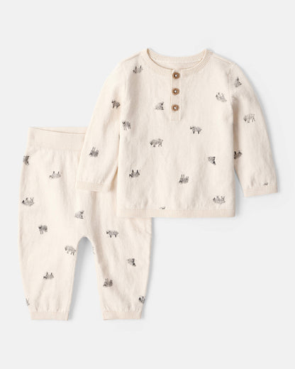 Conjunto 2 Piezas Tejido Sheep