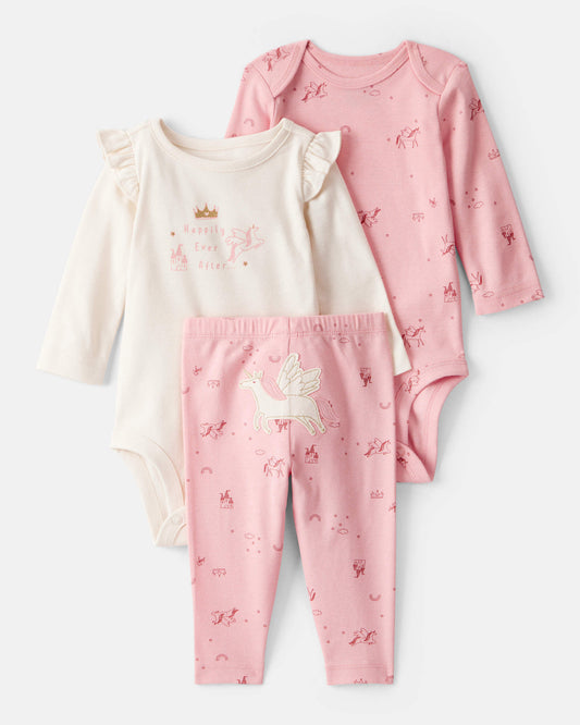 Conjunto 3 Piezas Diseño Unicorn