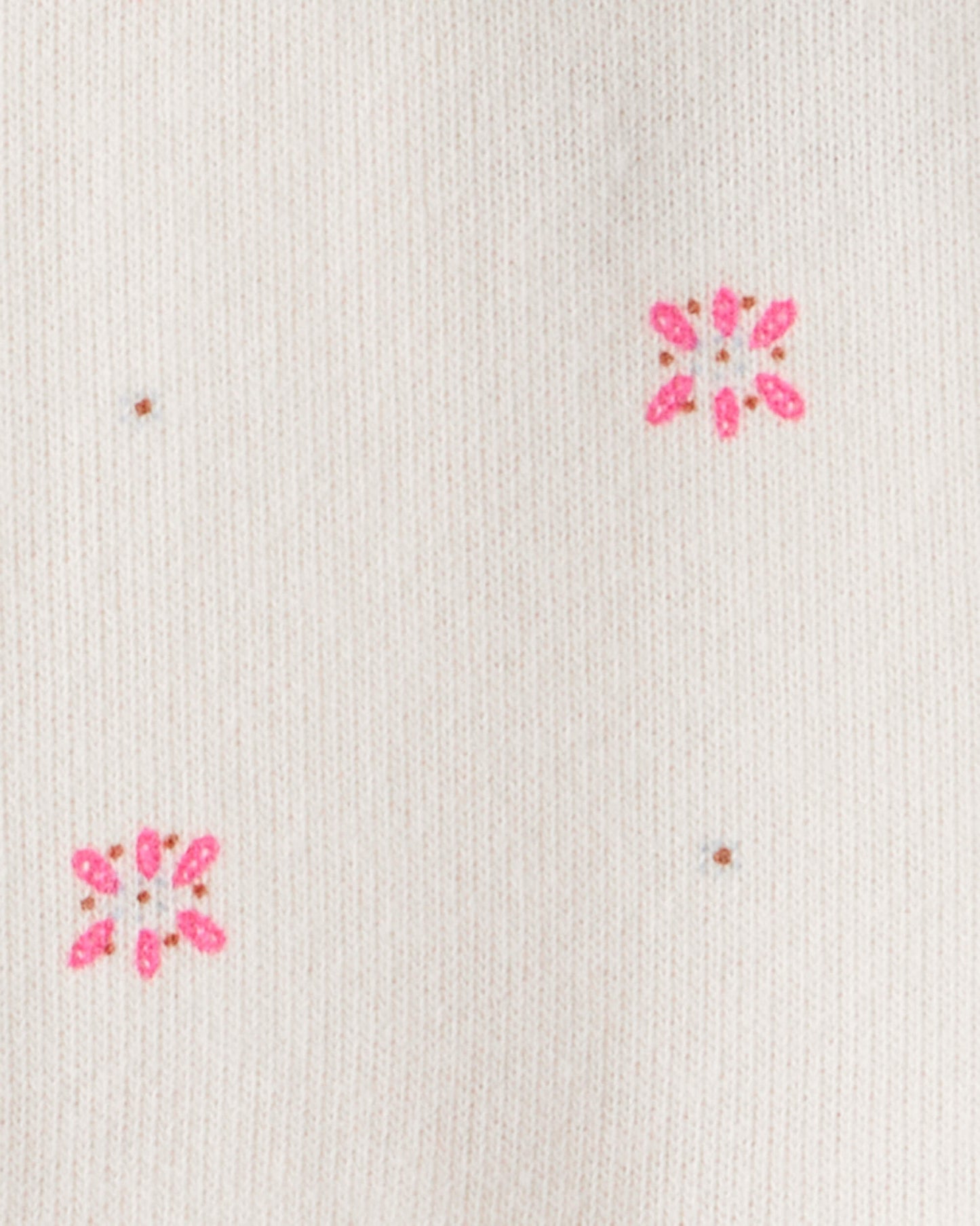 Vestido 2 Piezas Diseño Floral con Chaleco Sherpa