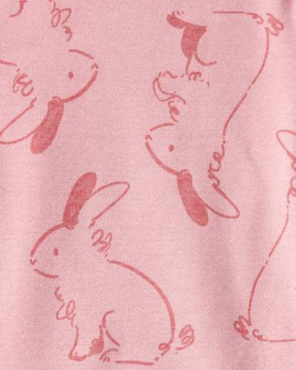 Set 5 Bodies Manga Corta Diseño Flowers & Bunny