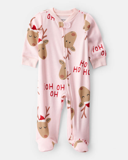 Pijama en Algodón Diseño Baby Girl Reindeer