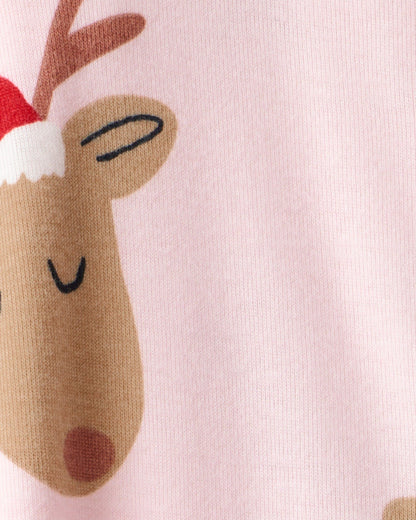 Pijama en Algodón Diseño Baby Girl Reindeer
