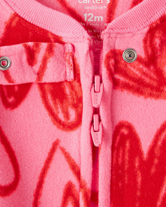 Pijama en Fleece Diseño Hearts
