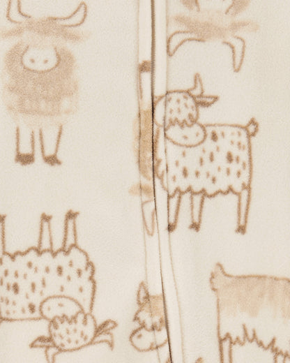 Pijama en Fleece Diseño Highland Cow