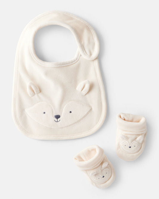 Set de Babero & Patucos Diseño Fox