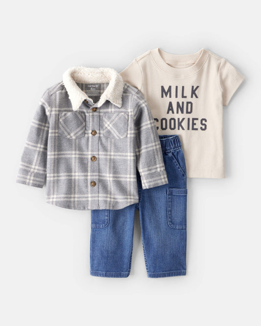 Conjunto 3 Piezas Milk and Cookies