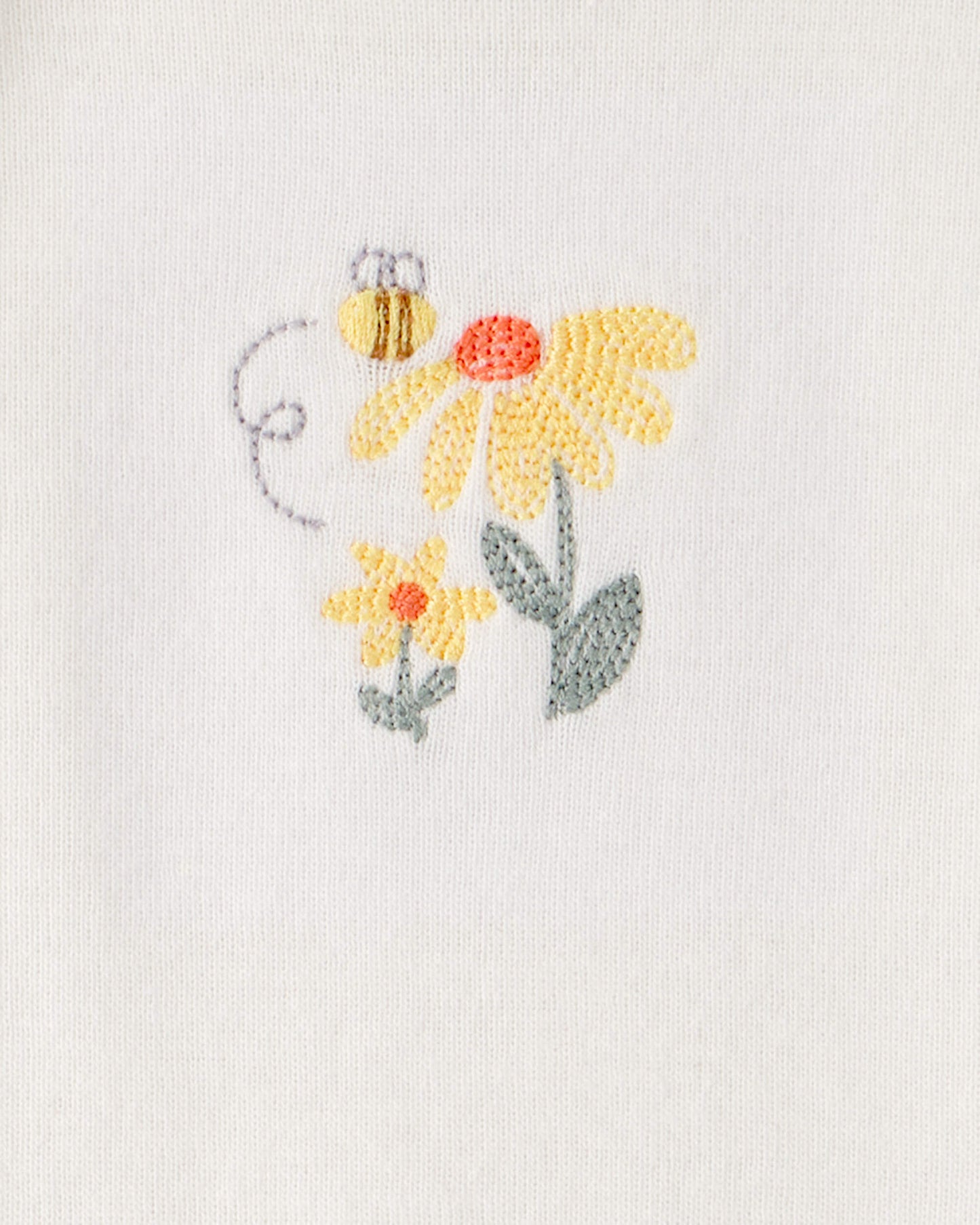 Conjunto 3 Piezas Diseño Floral Yellow/White