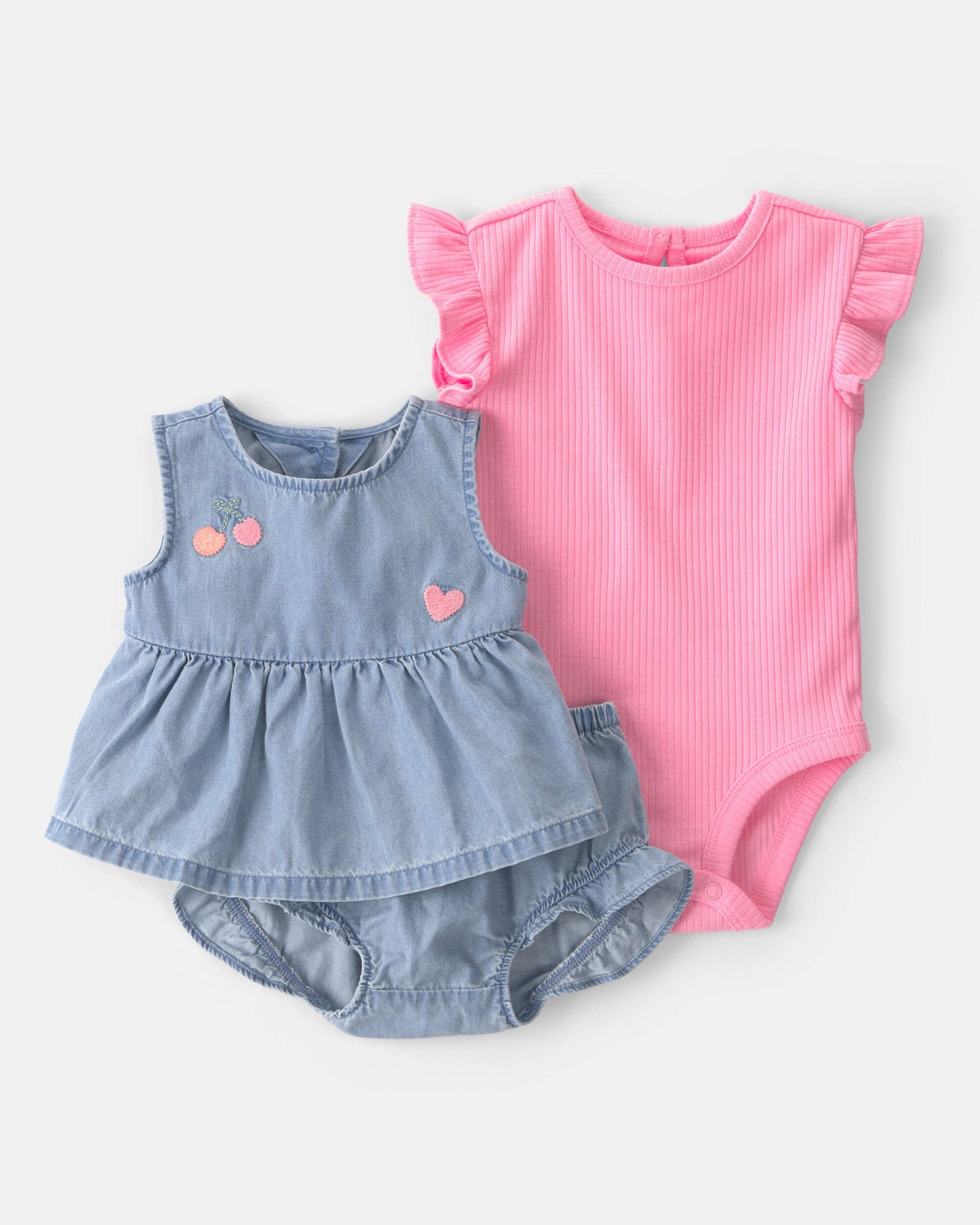 Conjunto 3 Piezas Corto Cherry Heart