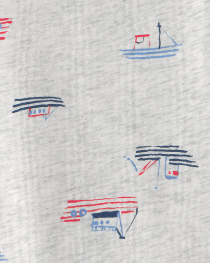 Conjunto 2 Piezas Overol Tipo Jean Boat