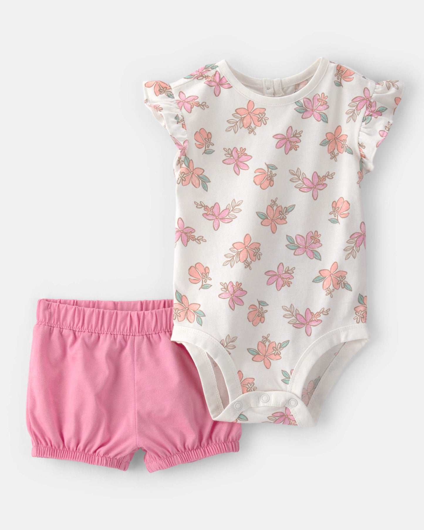 Conjunto 2 Piezas Corto Body Floral