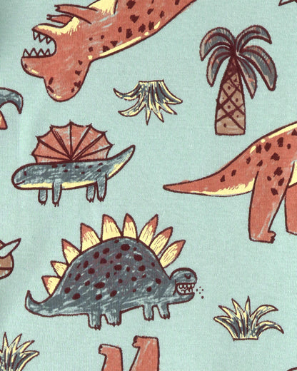 Pijama 4 Piezas en Algodón Diseño Dino