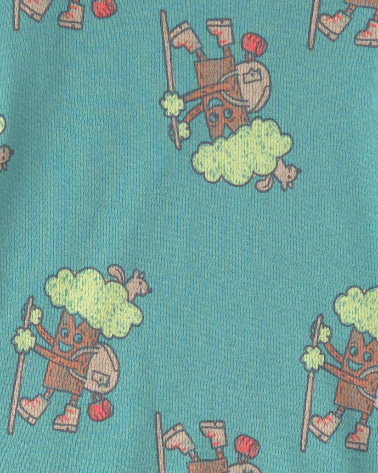 Pijama 4 Piezas en Algodón Diseño Outdoor