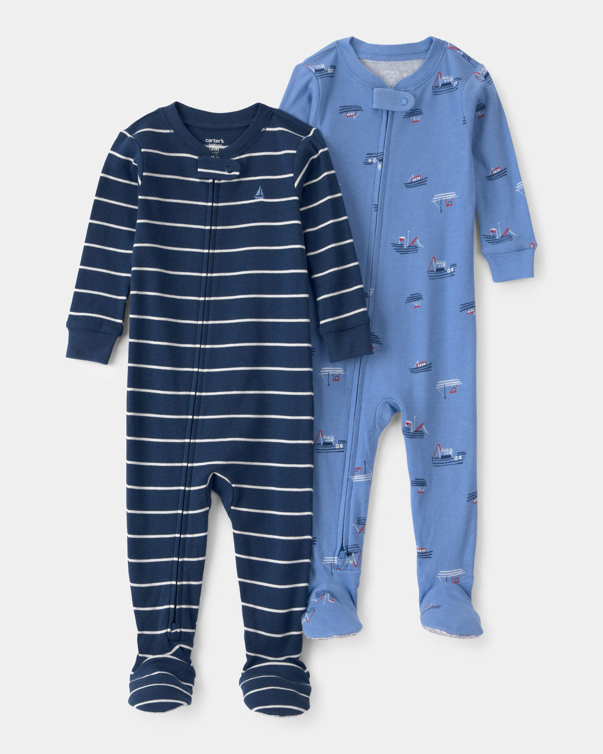 2 Pijamas en Algodón Diseño Boat Snug