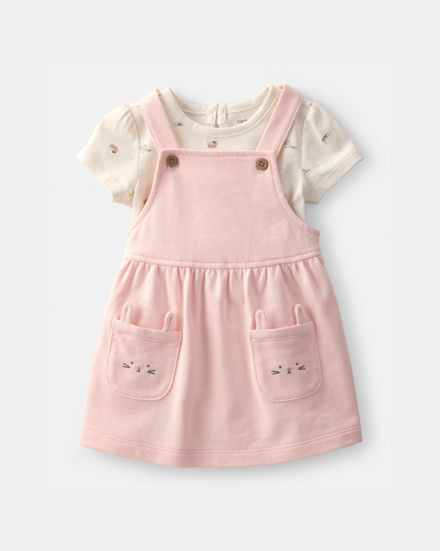 Vestido 2 Piezas Jardinera Bunny
