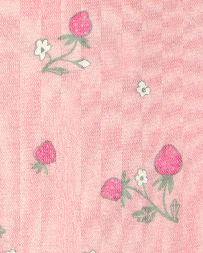 2 Pijamas en Algodón Diseño Fresa Floral
