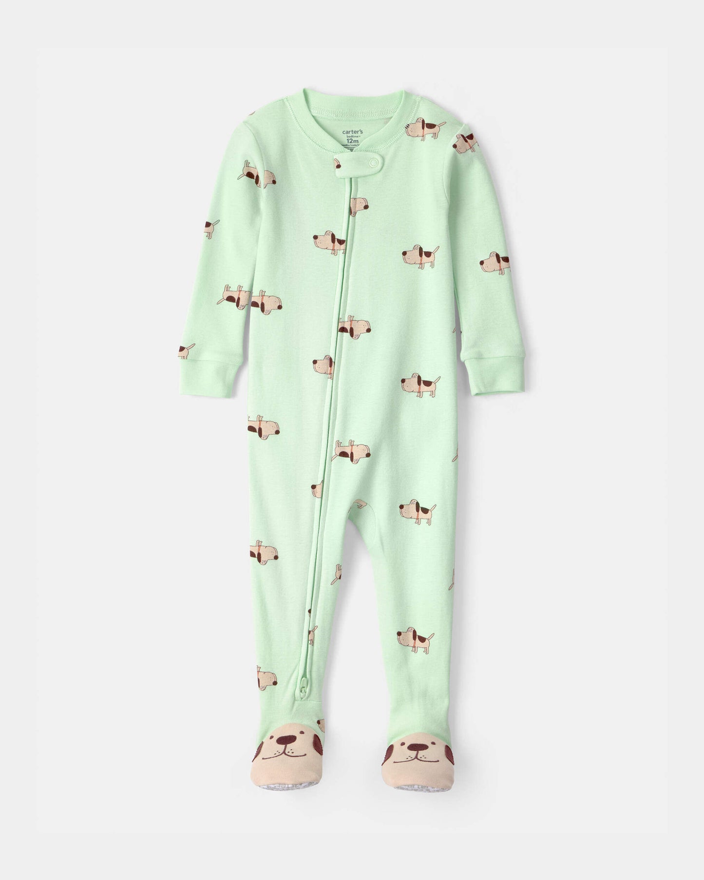 Pijama en Algodón Diseño Puppy Green
