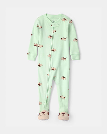 Pijama en Algodón Diseño Puppy Green