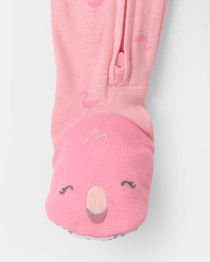 Pijama en Algodón Diseño Flamingo