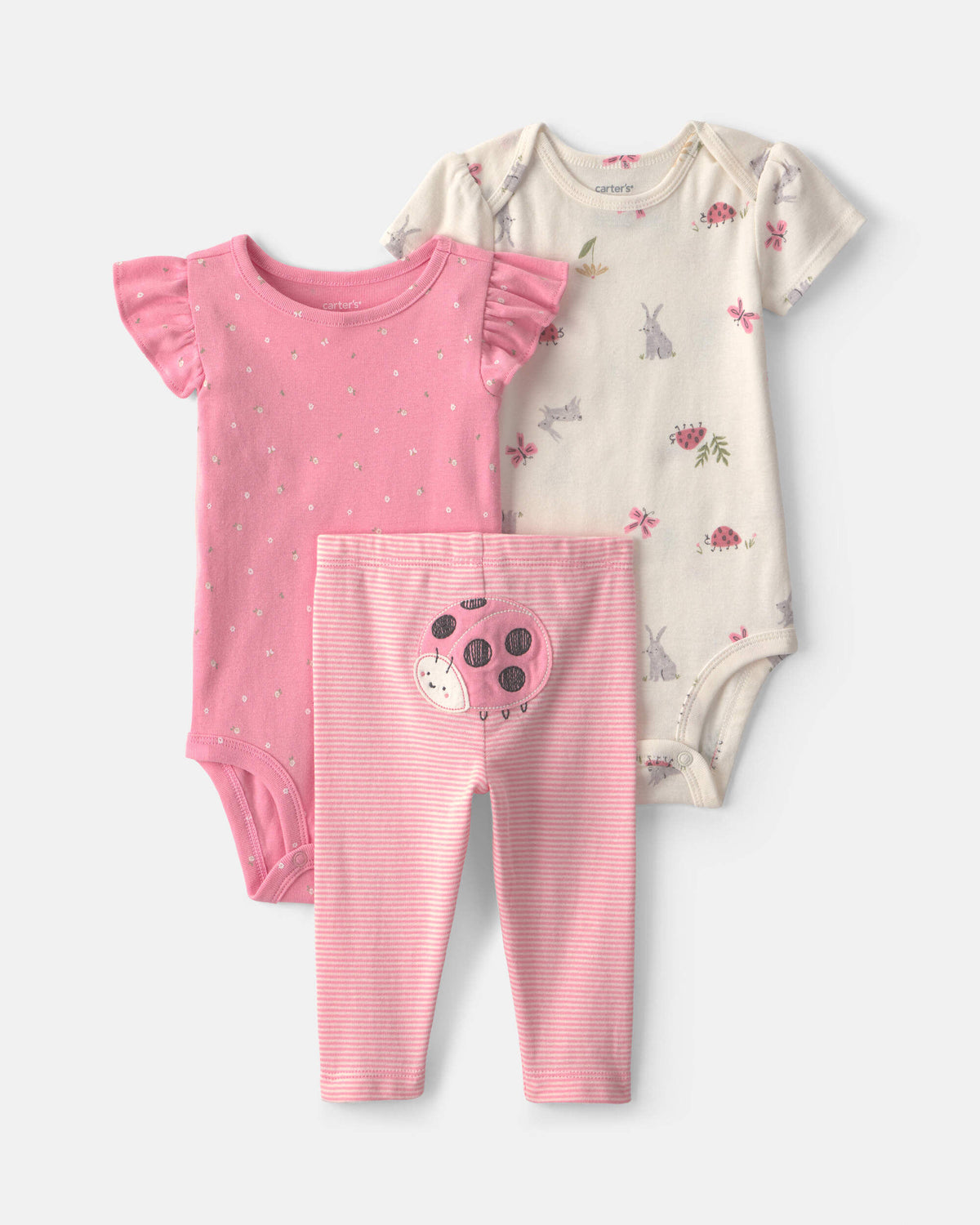 Conjunto 3 Piezas Diseño Ladybug