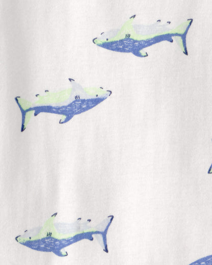 Conjunto 3 Piezas Corto Diseño Shark Striped