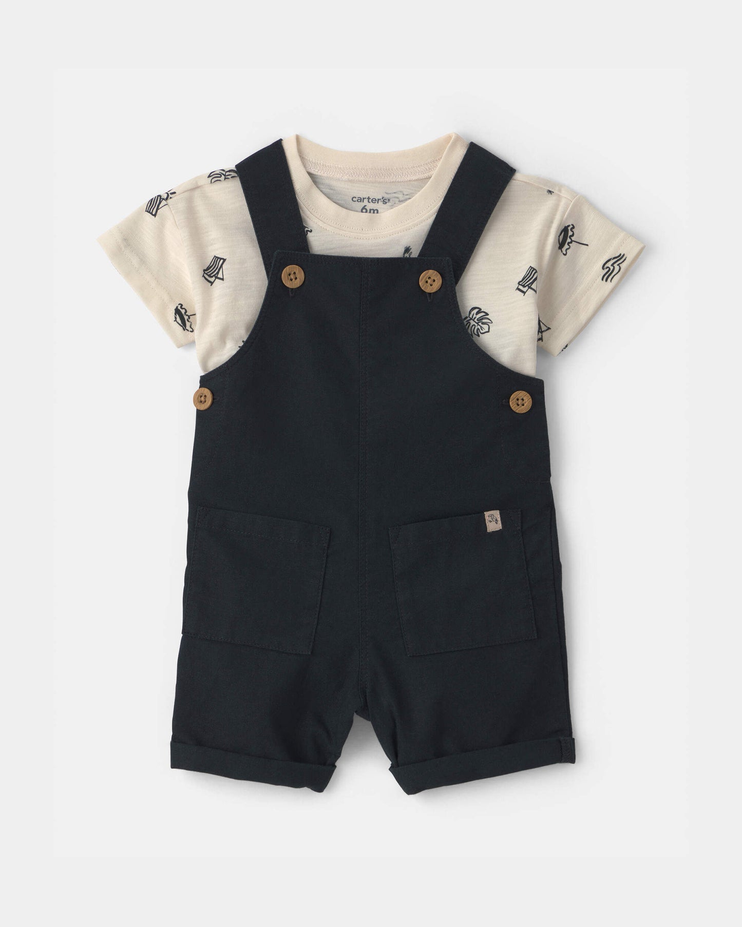 Conjunto 2 Piezas Overol Drill Beach