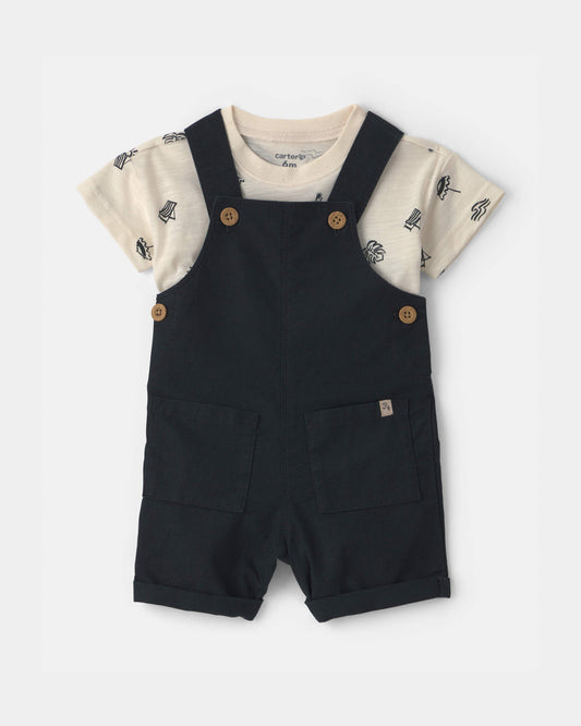 Conjunto 2 Piezas Overol Drill Beach