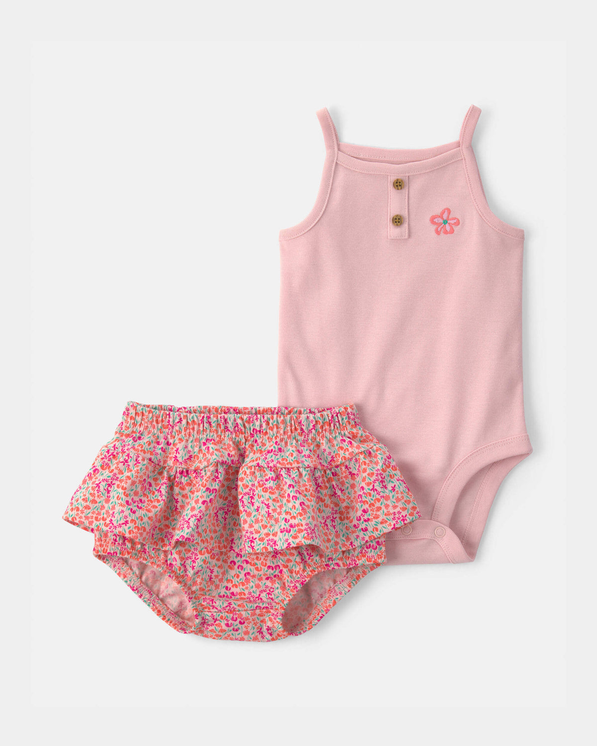 Conjunto 2 Piezas Corto Body Floral