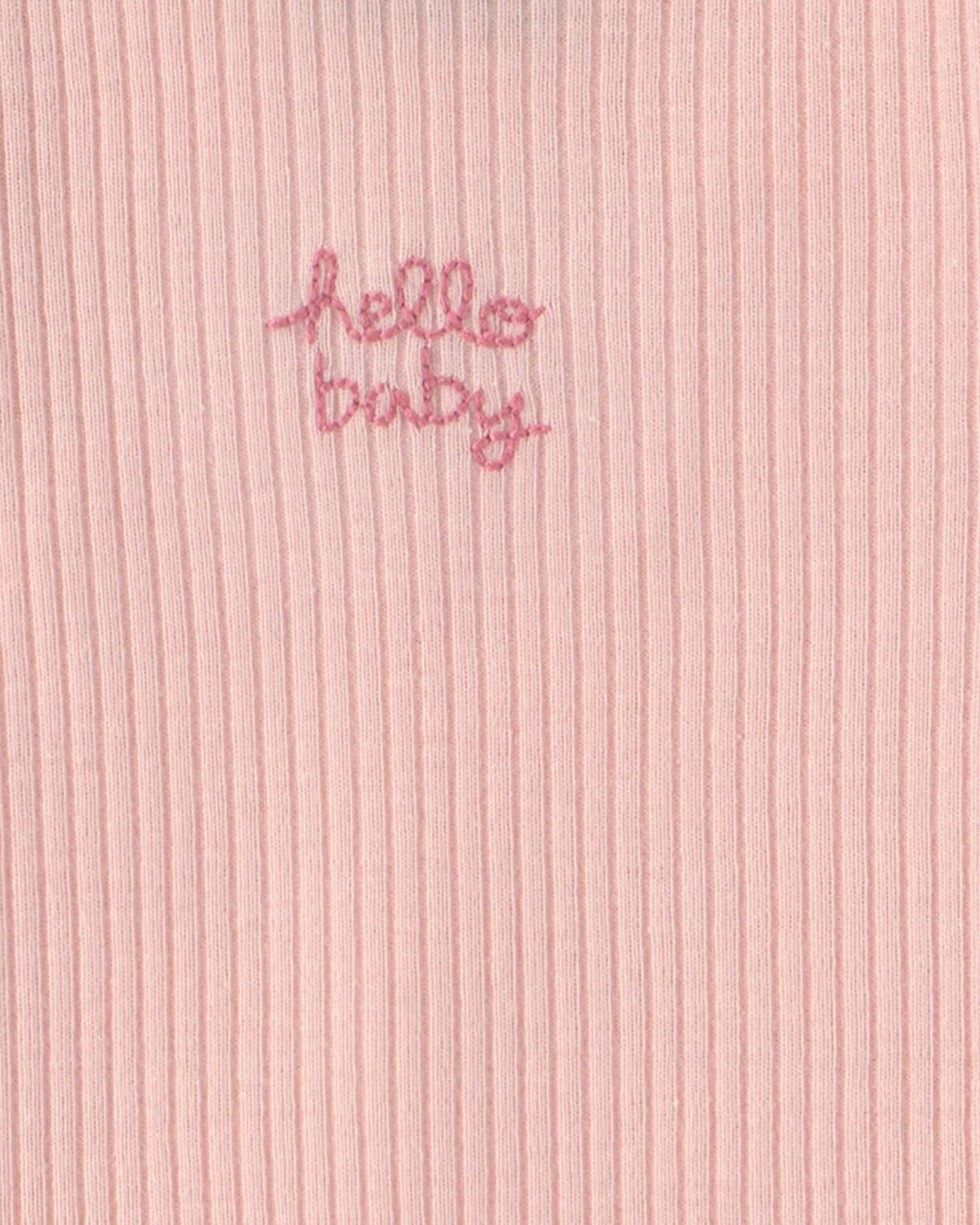 Set 5 Bodies Manga Corta Diseño Pink/Ivory