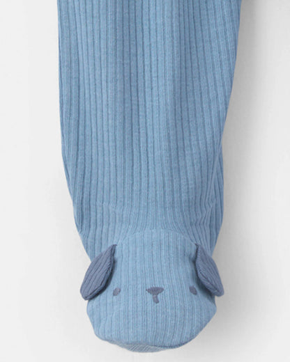Pijama en Algodón Térmico Puppy Blue