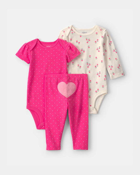 Conjunto 3 Piezas Diseño Heart