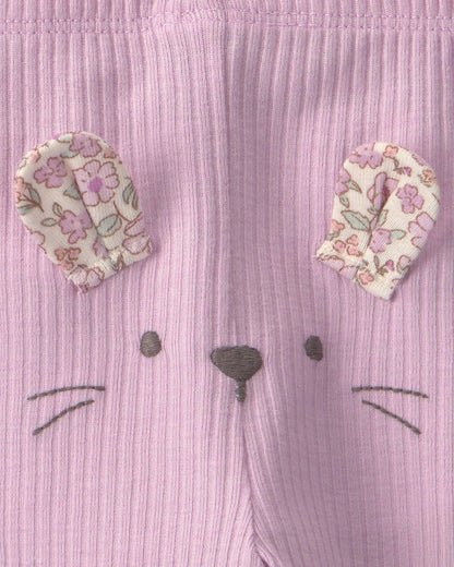 Conjunto 3 Piezas Diseño Bunny Purple