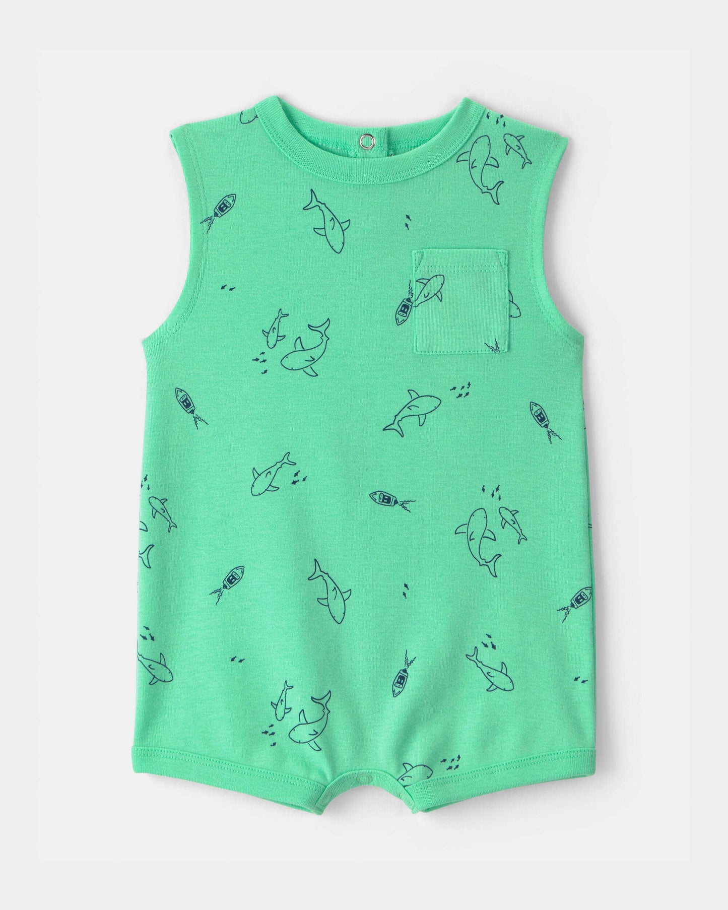 Body/Romper Diseño Green Shark