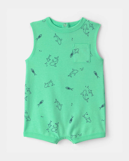Body/Romper Diseño Green Shark